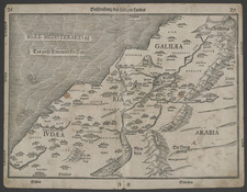 Holy Land Map By Heinrich Bunting