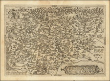 Nord et Nord-Est Map By Ferdinand De Lannoy / Nicolas Van Aelst