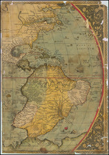 America Map By Abraham Ortelius