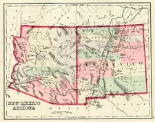 Southwest Map By O.W. Gray