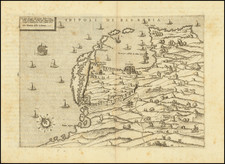 North Africa Map By Paolo Forlani / Bolognini Zaltieri