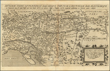 Hungary, Balkans, Croatia & Slovenia and Serbia & Montenegro Map By Cornelis de Jode