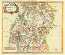 British Counties Map By Robert Morden