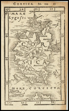 Corsica Map By Johann Honter
