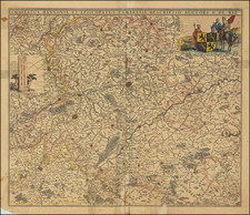 Belgium and Nord et Nord-Est Map By Frederick De Wit