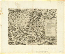 [Plan of the Siege of Guînes, France] Ritratto Della Fortezza di Ghines, presa perforza dallo essecito del Re Christianissimo . . .  By Anonymous / Lafreri School