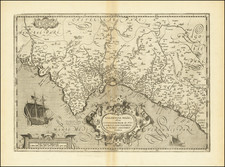 Valentiae Regni olim Contestanorum Si Ptolemaeo, Edentanorum Si Plinio Credimus Typus By Abraham Ortelius