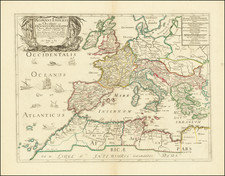 Europe Map By Melchior Tavernier / Nicolas Sanson