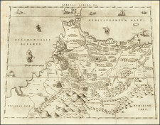 North Africa and Gibraltar Map By Livio Sanuto