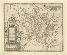 Nord et Nord-Est Map By Abraham Ortelius