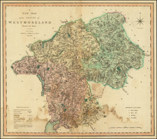 British Counties Map By Charles Smith