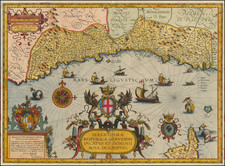 France and Northern Italy Map By Johannes Baptista Vrients / Abraham Ortelius