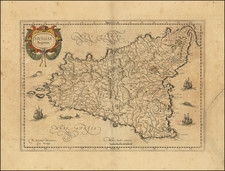 Sicily Map By  Gerard Mercator