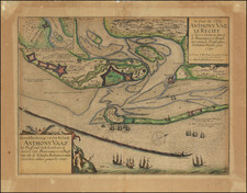 Brazil Map By Willem Hondius / Claes Janszoon Visscher