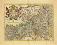 Wales Map By  Gerard Mercator