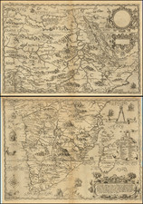 Africa, South Africa and East Africa Map By Theodor De Bry / Filippo Pigafetta