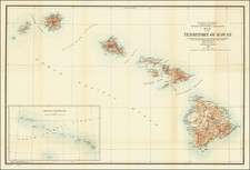 Hawaii and Hawaii Map By U.S. General Land Office