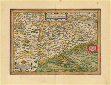 Romania and Balkans Map By Abraham Ortelius