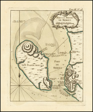 Thailand, Cambodia, Vietnam Map By Jacques Nicolas Bellin