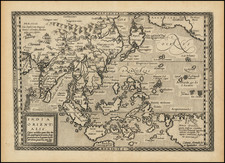 China, Japan, India, Southeast Asia, Philippines, Indonesia, Malaysia, Pacific, Australia and California Map By Johann Bussemachaer