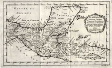 Central America Map By Jacques Nicolas Bellin