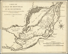 Eastern Canada Map By Jacques Nicolas Bellin