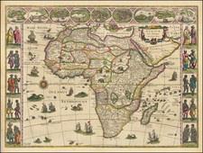 Africa Map By Willem Janszoon Blaeu