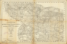 California Map By Southern Pacific Land Company