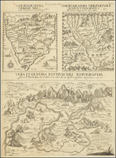 Africa, Egypt, North Africa, South Africa, East Africa and West Africa Map By Athanasius Kircher