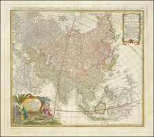 Asia Secundum legitimas Projectionis Stereigraphicae regulus ext juxta recentissimas obserationes et relationes . . . 1744