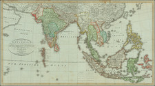 Indian Ocean, India, Southeast Asia, Philippines and Indonesia Map By Iohann Matthias Christoph Reinecke