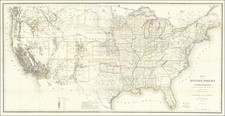 United States Map By U.S. General Land Office