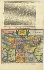 Central Asia & Caucasus, Middle East and Turkey & Asia Minor Map By Jodocus Hondius / Samuel Purchas