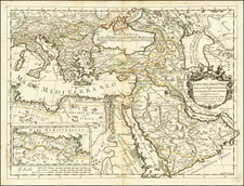 Turkey, Middle East, Arabian Peninsula, Turkey & Asia Minor, Egypt and North Africa Map By Giacomo Giovanni Rossi - Giacomo Cantelli da Vignola