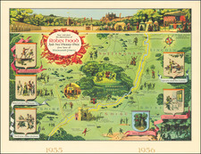 British Counties and Pictorial Maps Map By Everett Henry