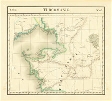 Central Asia & Caucasus Map By Philippe Marie Vandermaelen