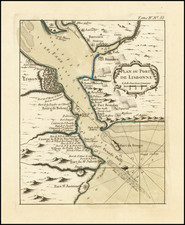 Portugal Map By Jacques Nicolas Bellin