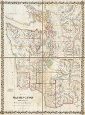 Washington Map By Charles A. White