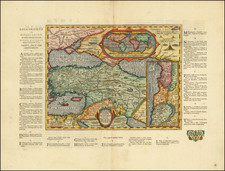 World and Turkey & Asia Minor Map By Abraham Ortelius