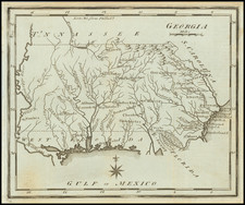 South, Alabama, Mississippi, Southeast and Georgia Map By Joseph Scott