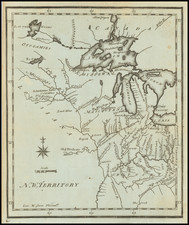 Kentucky, Midwest, Illinois, Indiana, Michigan, Minnesota, Wisconsin and Iowa Map By Joseph Scott