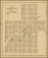 Oklahoma & Indian Territory Map By W.  R. Hughes