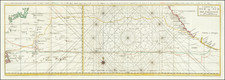 Pacific Ocean, Mexico, Baja California, Philippines, Pacific and California Map By Jacques Nicolas Bellin / George Anson