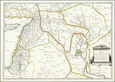 Middle East and Holy Land Map By Pierre Mariette