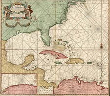 United States, South, Southeast and Caribbean Map By Johannes Van Keulen