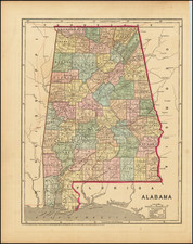 Alabama Map By Charles Morse