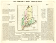 Maine Map By Jean Alexandre Buchon