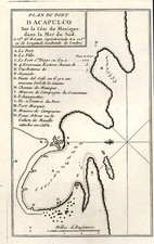 Mexico Map By Jacques Nicolas Bellin