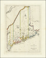 Maine Map By Mathew Carey