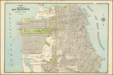 San Francisco & Bay Area Map By George F. Cram